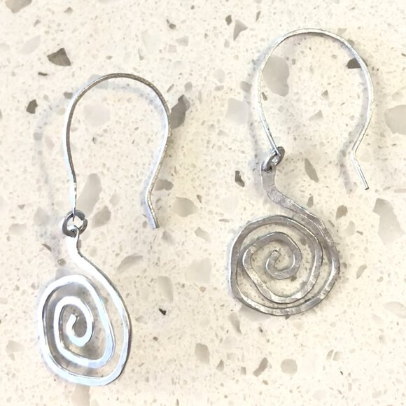Handmade Lightweight Aluminum Spiral Earrings – Boho & Hypoallergenic - Picture 1 of 2